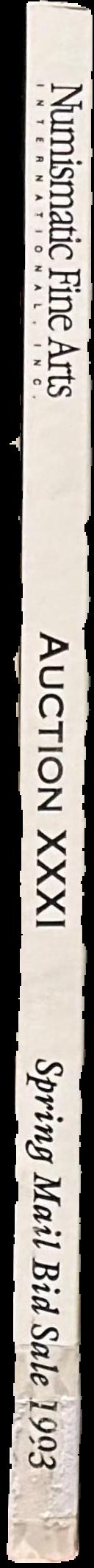Auction XXXI : Spring mail bid sale 1993 / Numismatic Fine Arts live spine