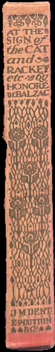 At the sign of the cat, and Racket and other stories / by Honore de Balzac live spine