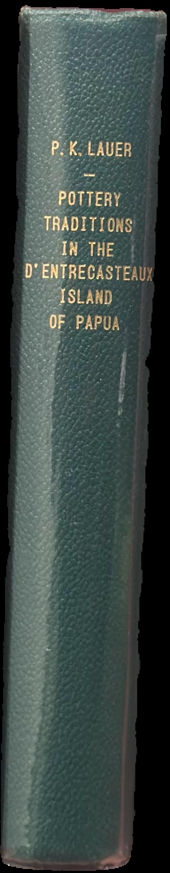Pottery traditions in the D'Entrecasteaux Islands of Papua live spine
