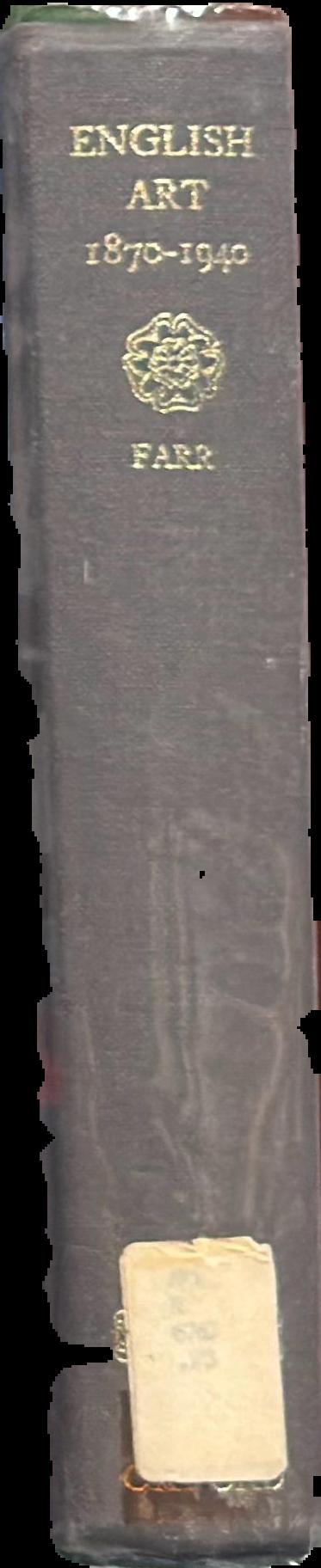 English art 1870-1940 live spine