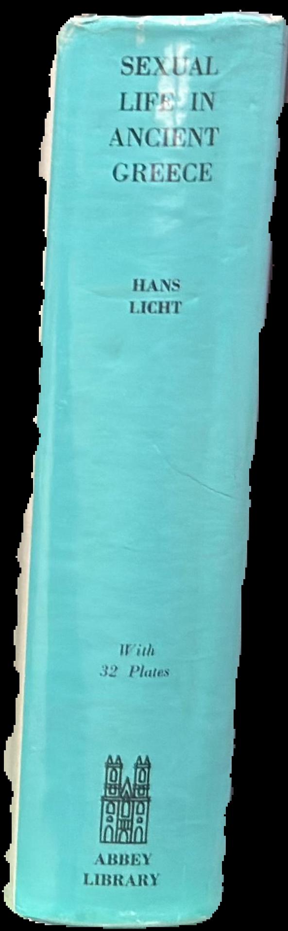 Sexual life in ancient Greece / Hans Licht live spine