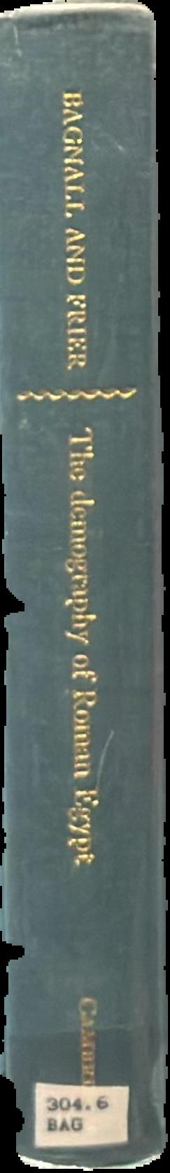 The demography of Roman Egypt live spine