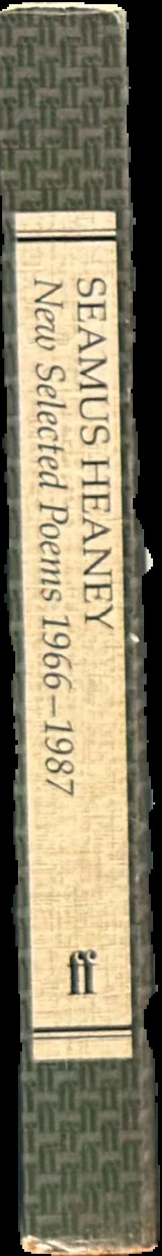 New selected poems 1966-1987 live spine