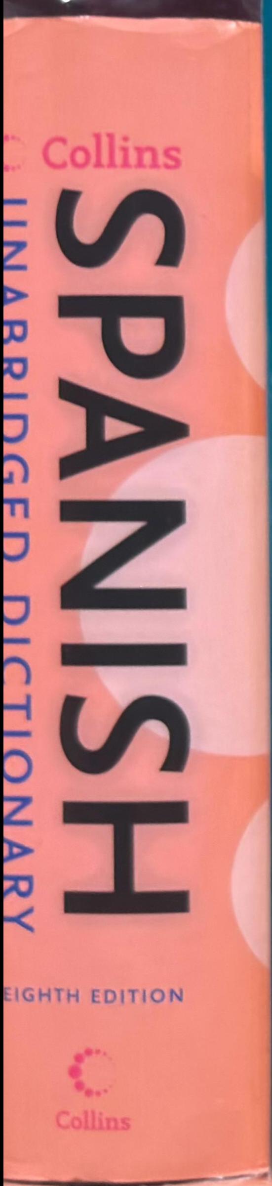 Collins Spanish dictionary live spine