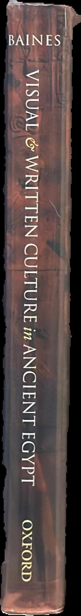 Visual and written culture in ancient Egypt live spine