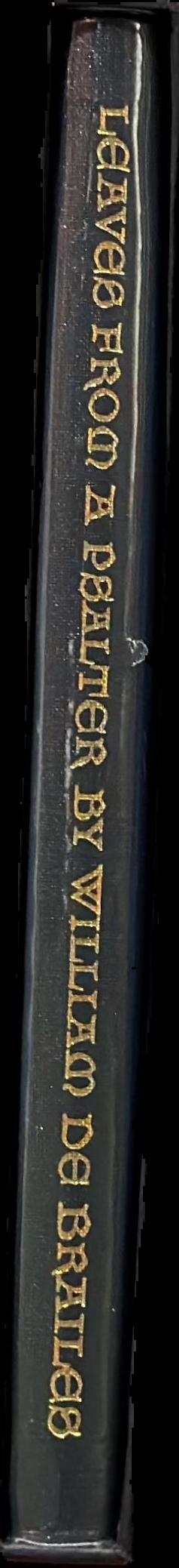 Leaves from a psalter by William de Brailes : commentary live spine