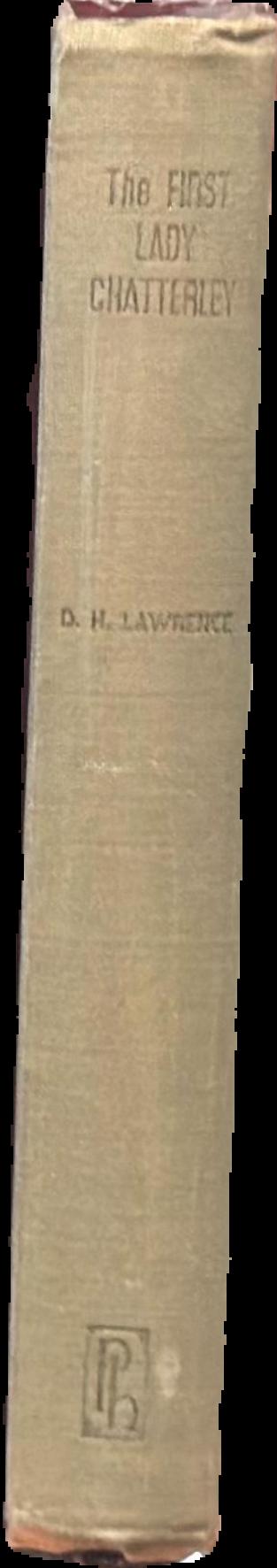 The first Lady Chatterley live spine