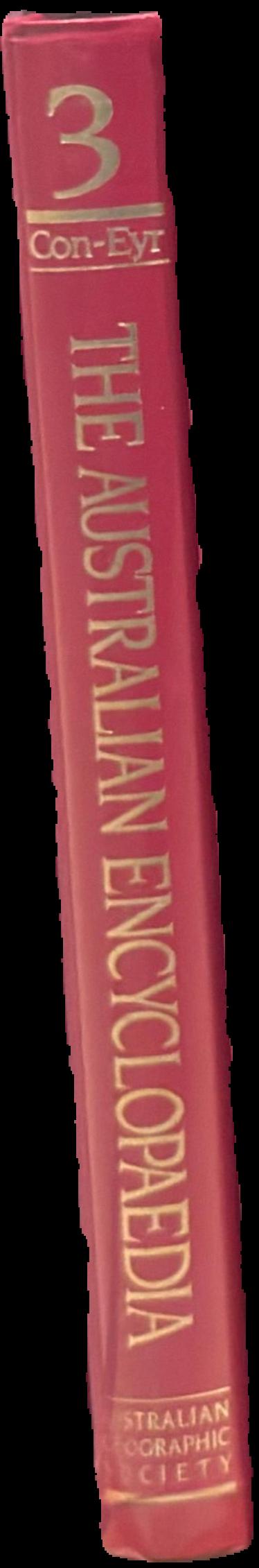 The Australian encyclopaedia : volume three : Con-Eyr live spine