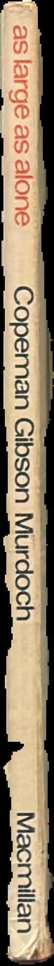 As large as alone : recent poems live spine