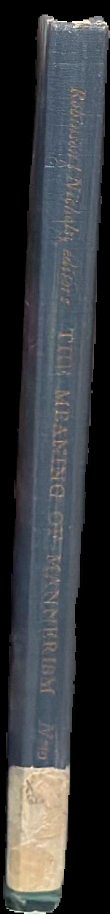 The meaning of mannerism live spine