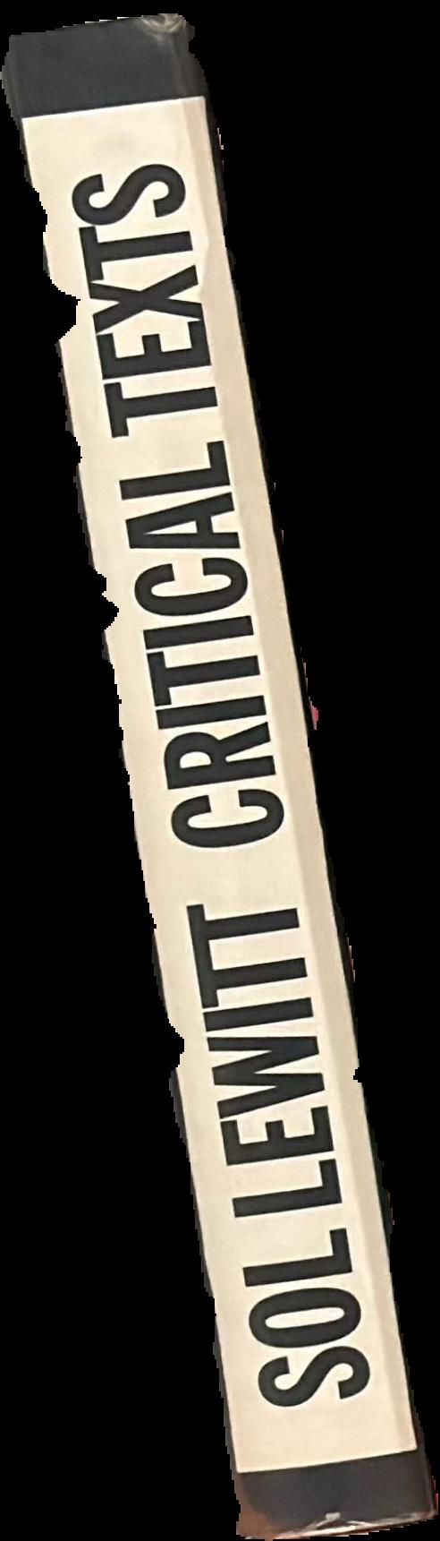 Sol Lewitt : critical texts live spine