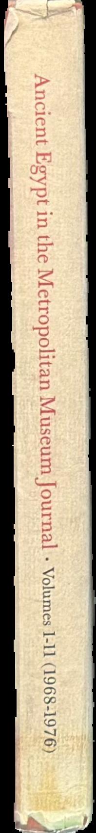 Ancient Egypt in the Metropolitan Museum Journal live spine