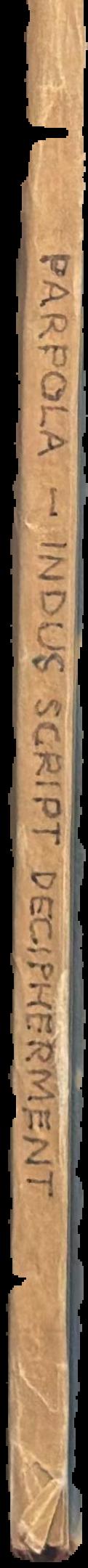 Deciphering the proto-Dravidian inscription of the Indus civilization : a first announcement / Asko Parpola, Seppo Kaskenniemi, Simo Parpola and Pentti Aalto live spine