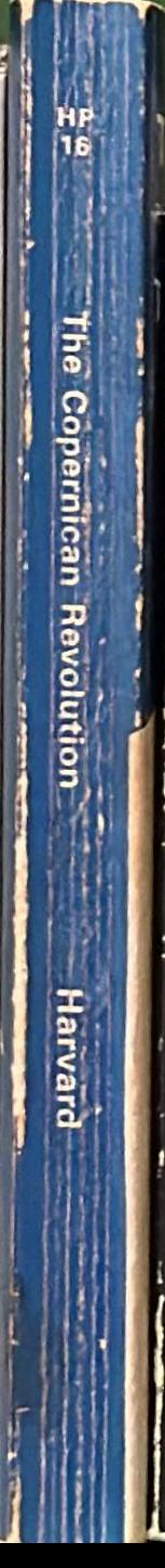 The Copernican revolution live spine