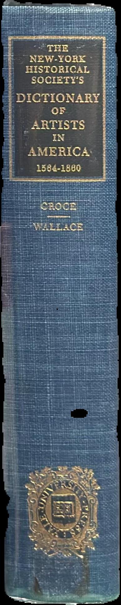 The New-York Historical Society's dictionary of artists in America, 1564-1860 live spine