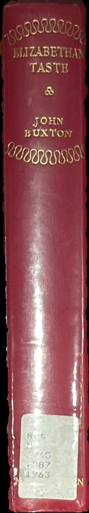 Elizabethan taste live spine