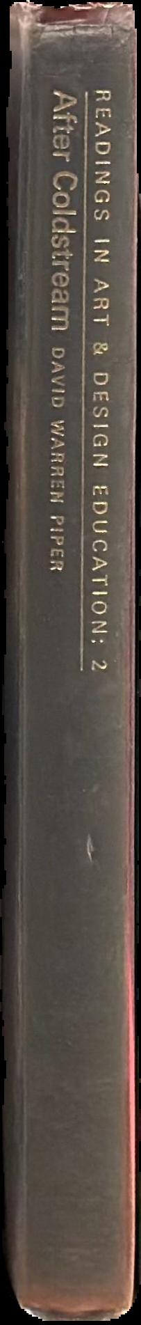 Readings in art and design education : 2, after Coldstream live spine