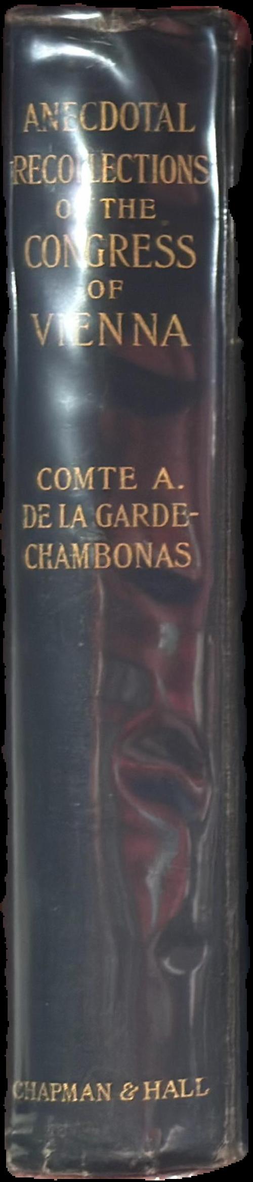 Anecdotal recollections of the Congress of Vienna live spine