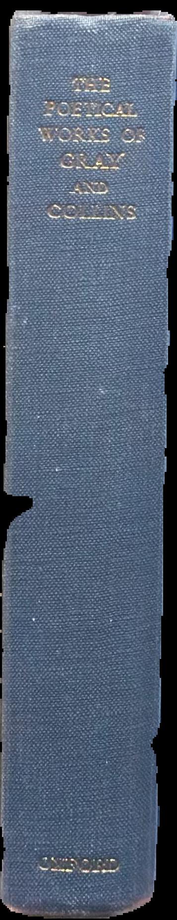 The poems of Gray and Collins / edited by Austin Lane Poole live spine