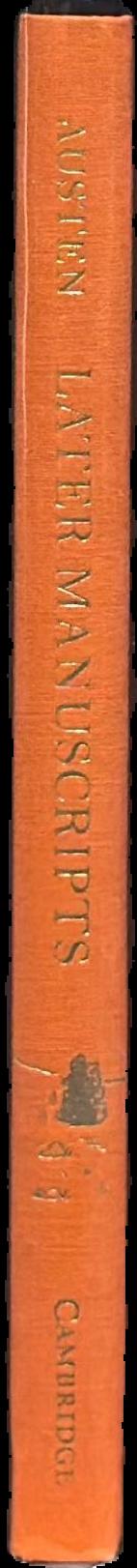 Later manuscripts live spine