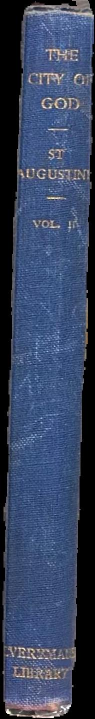 The city of God (de civitate dei) : volume two / Saint Augustine live spine