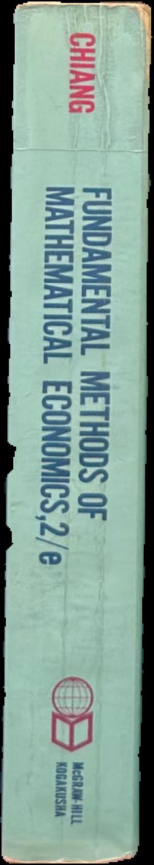 Fundamental methods of mathematical economics live spine