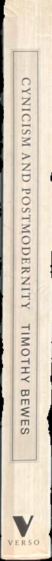 Cynicism and postmodernity live spine