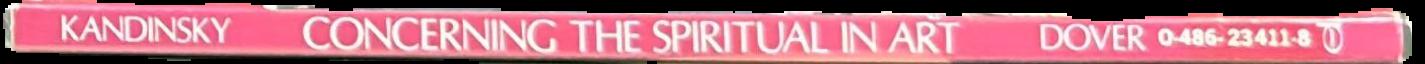 Concerning the spiritual in art live spine