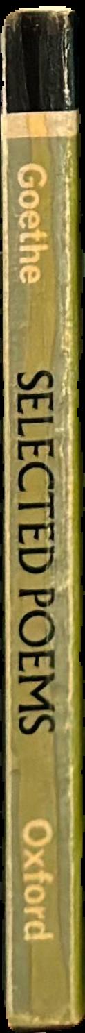 Goethe : selected poems live spine