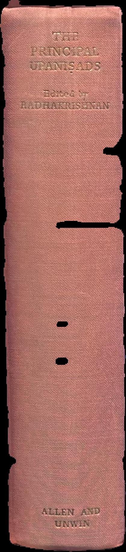 The principal Upaniṣads / edited with introduction, text, translation and notes by Radhakrishnan live spine