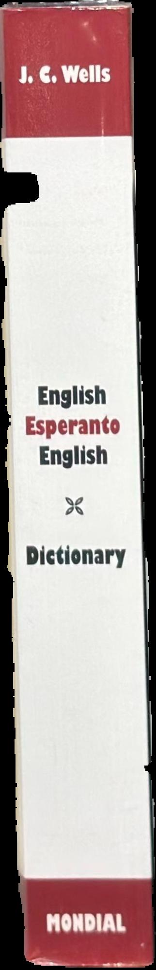 English Esperanto English dictionary live spine