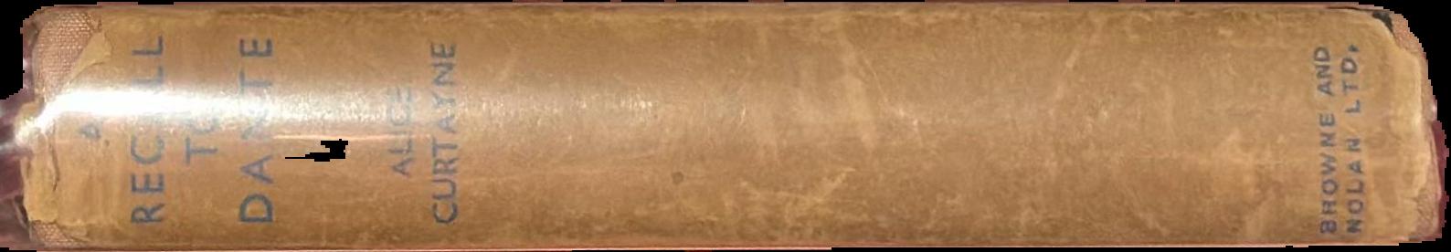 A recall to Dante live spine