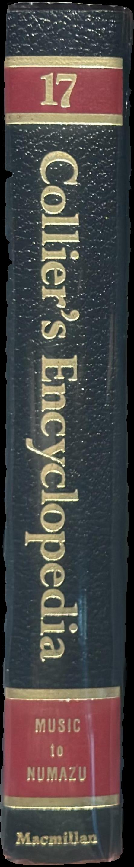 Collier's encyclopedia with bibliography and index live spine