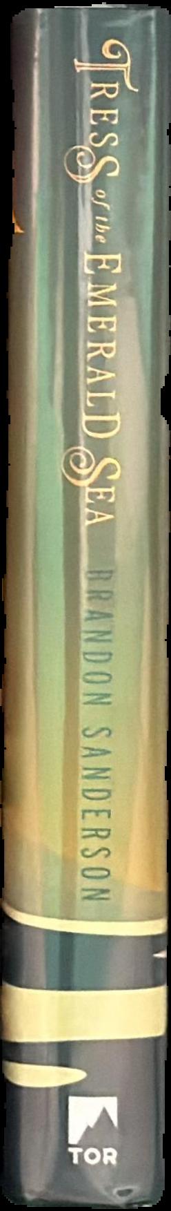 Tress of the emerald sea / Brandon Sanderson live spine