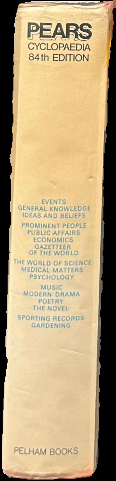 Pears cyclopedia 1975-76 : a book of background information and reference for everyday use live spine