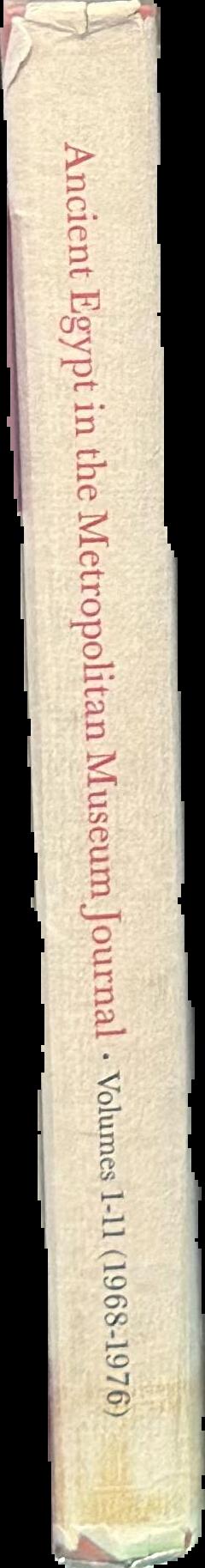 Ancient Egypt in the Metropolitan Museum Journal live spine