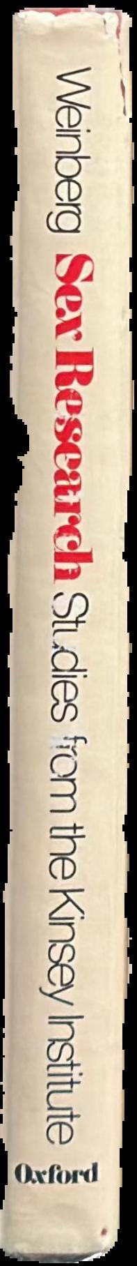 Sex research : studies from the Kinsey Institute live spine