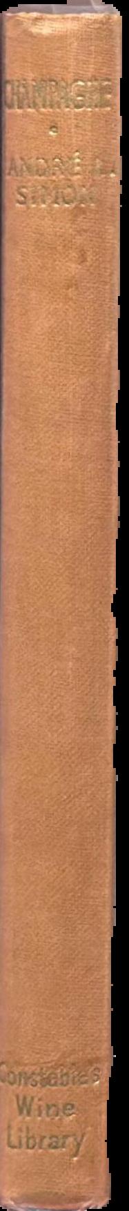 Printed books and manuscripts relating to wine and food : the property of Mrs. J. D. Simon, from the library of the late André L. Simon, C.B.E. (Hon.) live spine