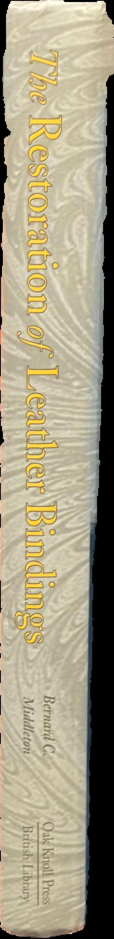 Restoration of leather bindings live spine