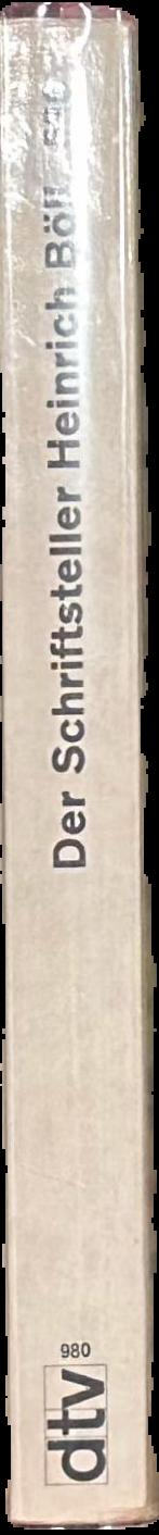 Der Schriftsteller Heinrich Böll : Ein biographisch-bibliographischer Abriss live spine