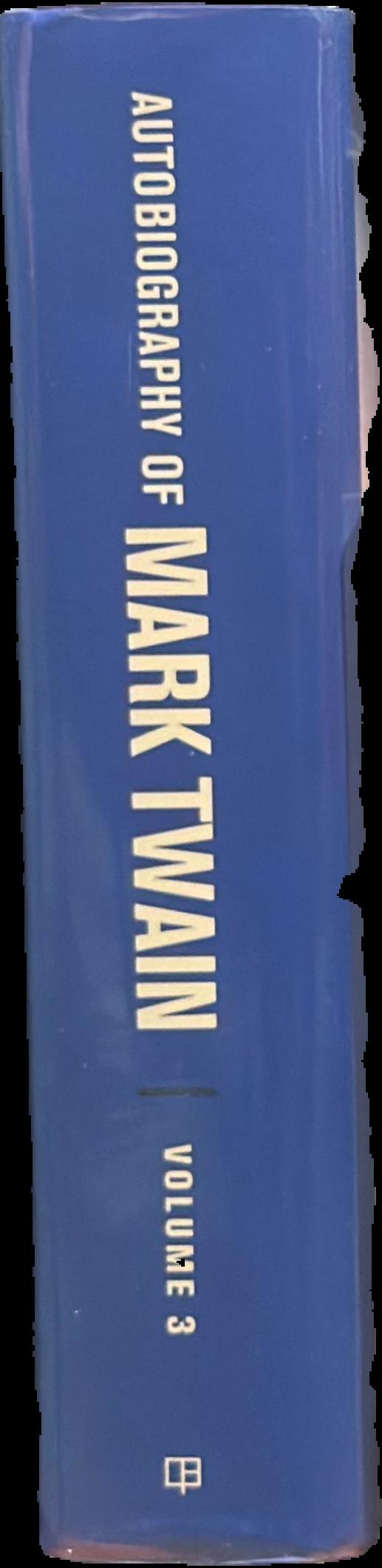 Autobiography of Mark Twain : volume 3 live spine