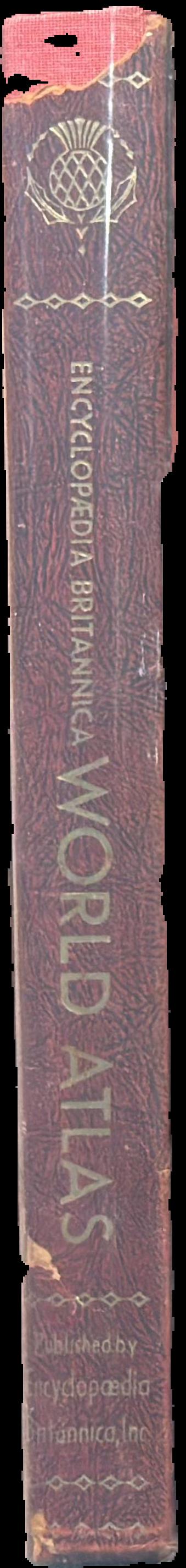 Encyclopaedia Britannica world atlas […] live spine