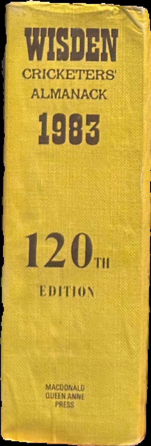 Wisden cricketers' almanack : 1983 live spine