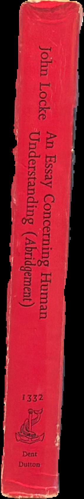 An essay concerning human understanding : an abridgement live spine