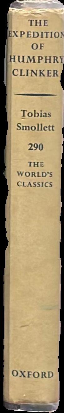 The expedition of Humphry Clinker live spine
