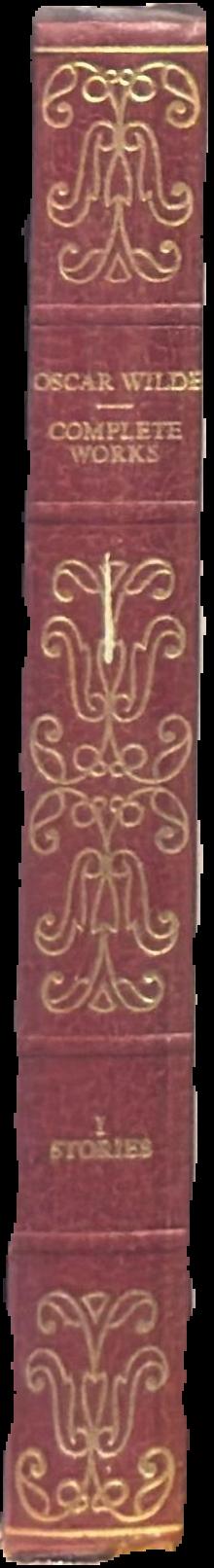Complete works of Oscar Wilde live spine