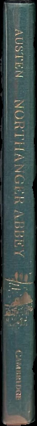 Northanger Abbey live spine