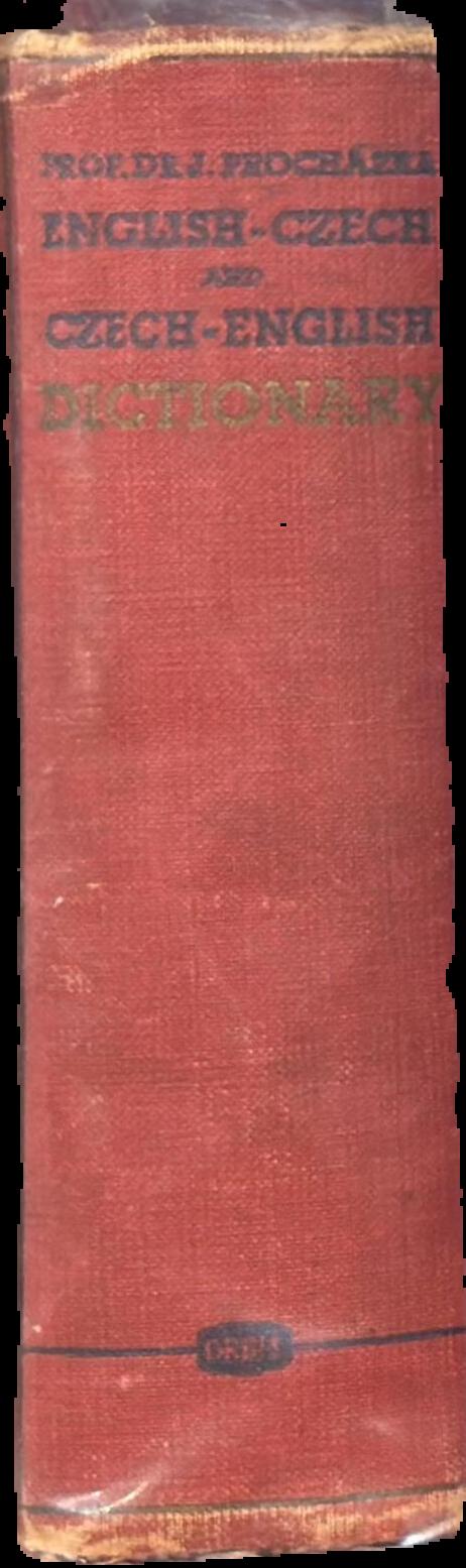 English-Czech and Czech-English dictionary : giving pronunciation of all English words ... live spine