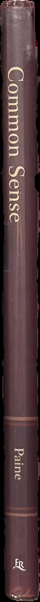 Common sense / Thomas Paine live spine