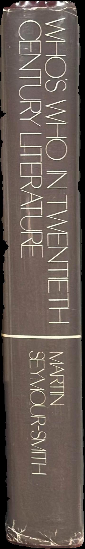 Who's who in twentieth century literature live spine